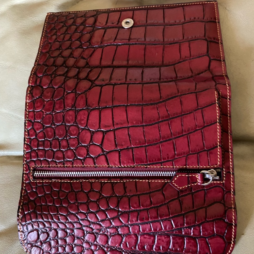 RARE Dooney & Bourke NWOT Alto Cinched Croco Leather Belt Bag & Wallet Set - Picture 15 of 16